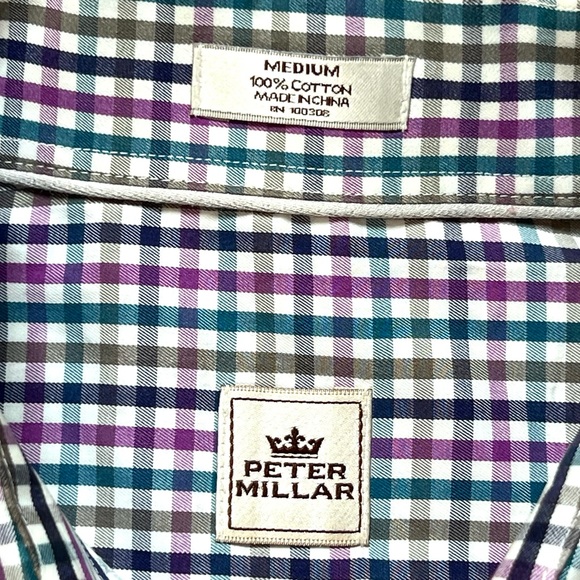 Peter Millar Multi Color Plaid Button Up - Picture 2 of 4